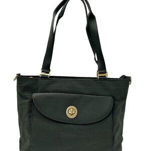 NWT Baggallini La Paz Tote Bag Charcoal Lightweight Water-Resistant Work Tote